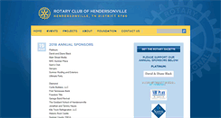 Desktop Screenshot of hendersonvillerotary.org